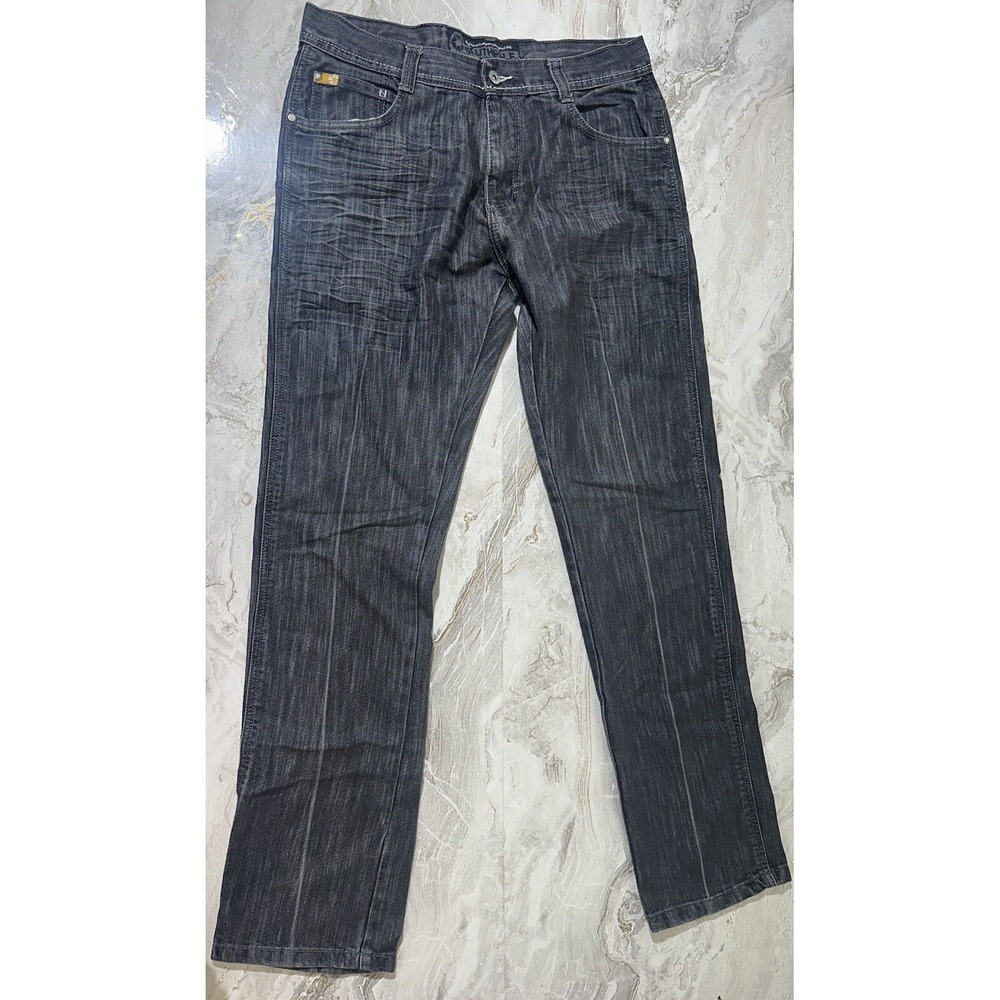 Y2K SouthPole Baggy Black Denim Mens 34x32 Vintage Skater 8180 jeans